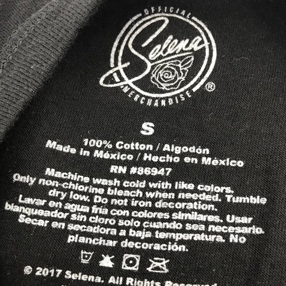 Selena Quintanilla Official Merchandise T-shirt Black Small - Picture 4 of 4